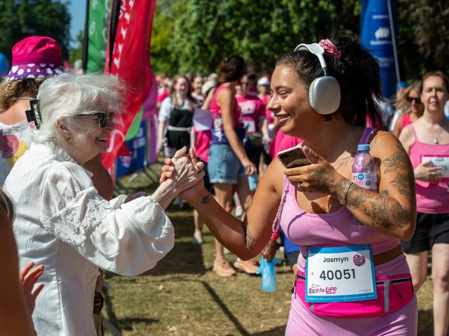 Runners taking part in the Race For Life at Abington Park in Northampton on Sunday, July, 12, 20026. Photo by David Jackson.