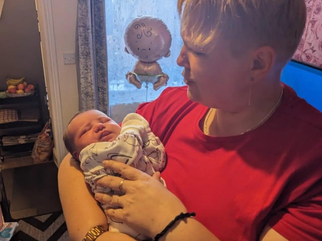 Kasey Leigh born at 4.31am on August 21.
