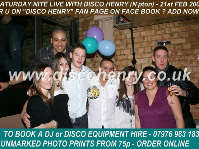 Nostalgic pictures from a night out at Reflex Bar in February 2009