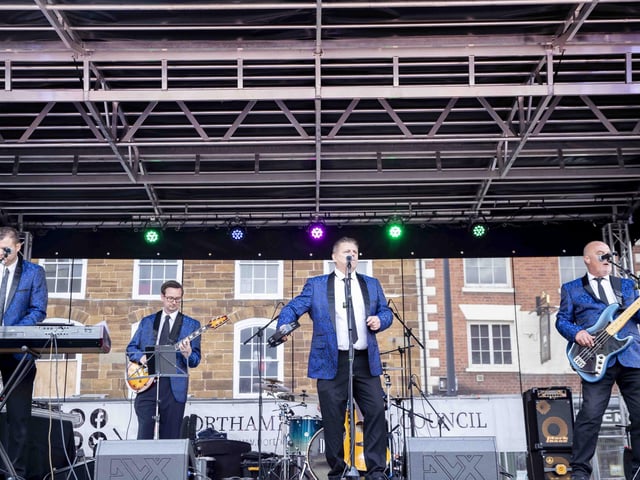 Hundreds enjoyed music, circus acts, and memories from the decade during a sixties celebration event in Northampton's Market Square on Saturday (September 24).