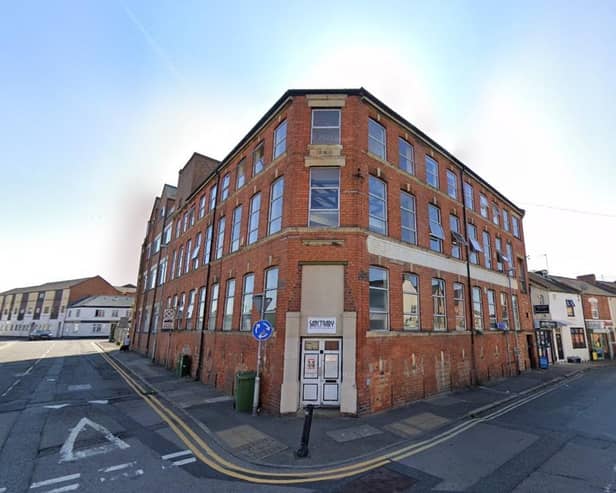 This vacant former boot and shoe factory in Clare Street is set to be converted into 14 flats with six parking spaces