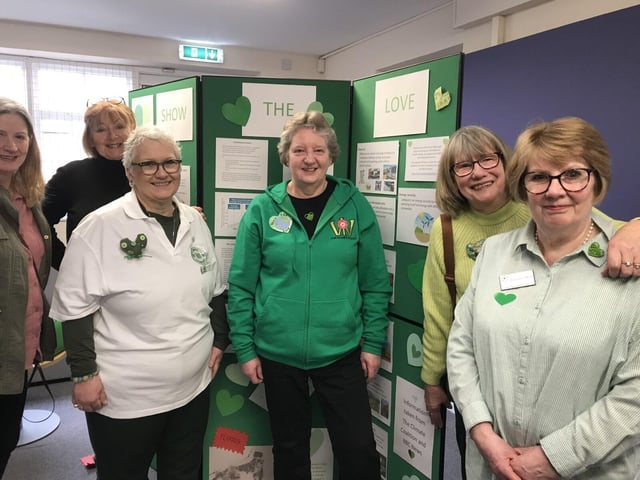 – from left to right – Sue Shaw, NCFWI (Northamptonshire County Federation of WIs) Trustee, Anne Rod