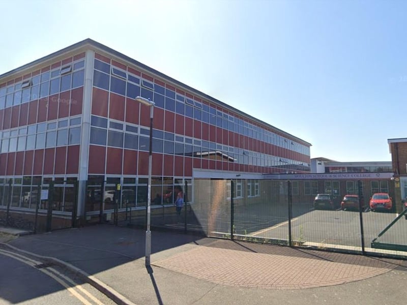 The Progress 8 score at Moulton School and Science College was -0.2, placing it in the below average category