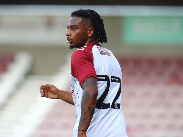 Akin Odimayo enjoyed his first run-out at Sixfields having joined from Swindon Town
