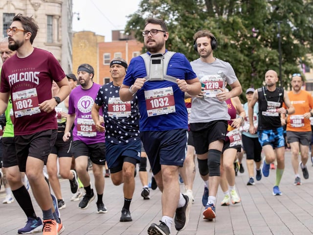 Hundreds of runners took part in the half marathon around the town on Sunday September 14.
