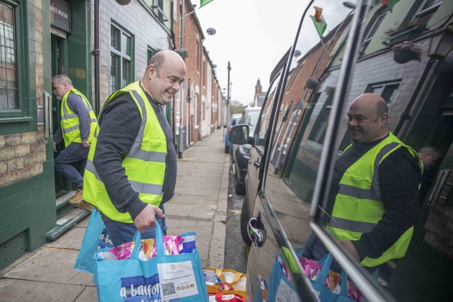 1,700 food parcels were given to more than 70 schools across the county to mark the charity’s third anniversary.