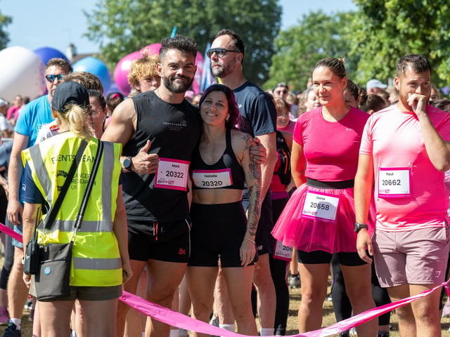 Runners taking part in the Race For Life at Abington Park in Northampton on Sunday, July, 12, 20026. Photo by David Jackson.