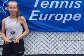 Tegan Bush from Earls Barton, winner of 14U International Tennis Europe at Repton