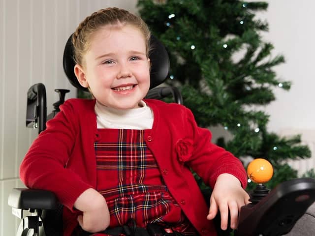 Margot Jones-Billington lives with a significant brain injury following a brain haemorrhage and stroke when she was four months from celebrating her second birthday.