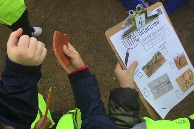 The children got a hands-on experience.