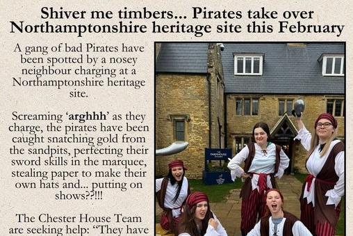 Pirates are taking over Chester House Estate over February half term
There will be a treasure hunt in sandpits, a map to help discovers find loot and the chance to make your own pirate game.
Find out more and buy tickets on the Chester House Estate website.