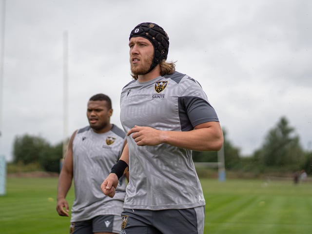 Lock Alex Moon enjoyed a fine 2022/23 season at Saints