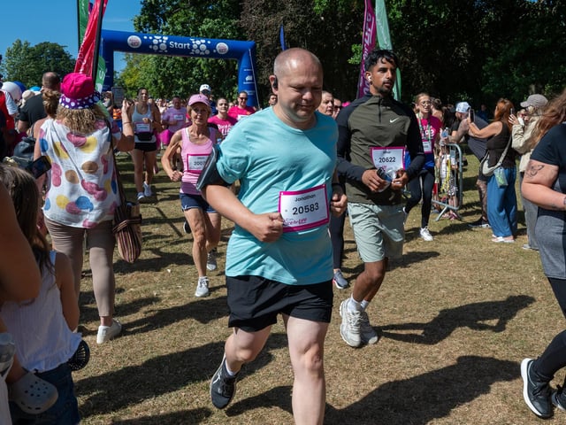 Runners taking part in the Race For Life at Abington Park in Northampton on Sunday, July, 12, 20026. Photo by David Jackson.