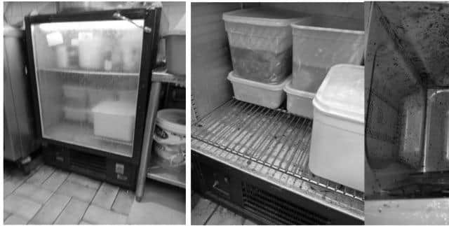 Inspectors said the microwave and fridge were dirty.