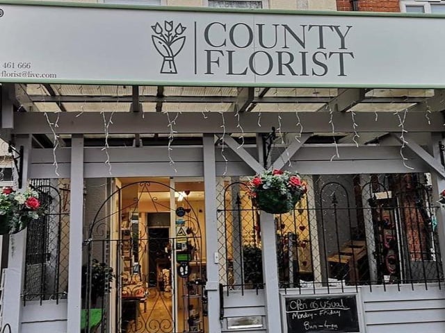 84 Kingsley Park Terrace, Northampton NN2 7HJ. The County Florist is rated 4.6 stars out of five on Google. One reviewer, this week, said: "I received a beautiful bouquet for my birthday, absolutely stunning, lots of colour, put together with care and well presented in plenty of wrapping and a box. 5/5 for a very professional service and the freshest flowers. Would highly recommend this business."