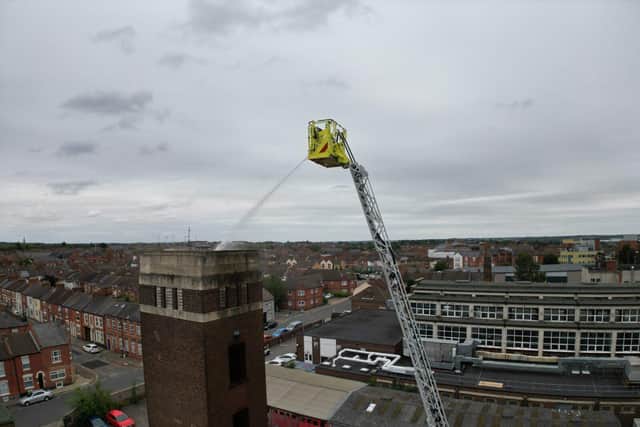 The new aerial appliance can reach 42 metres high