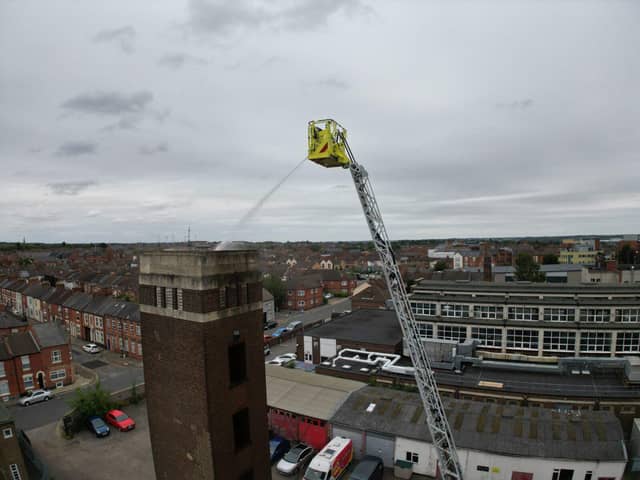 The new aerial appliance can reach 42 metres high