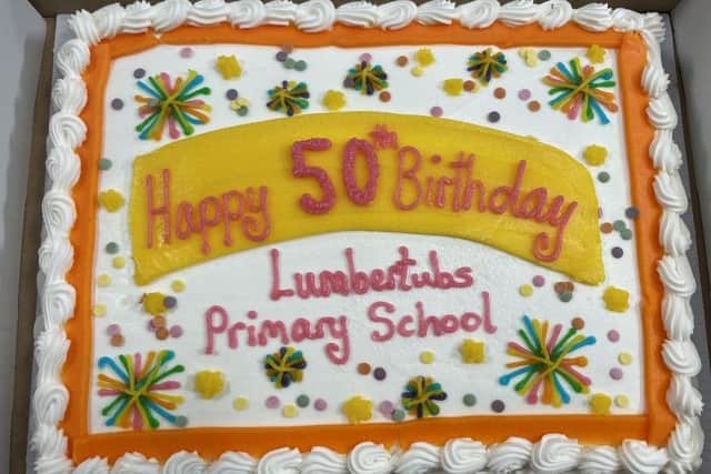 Tuesday (December 6) saw the building decorated with balloon arches and banners, and after an excited arrival from pupils who all wanted photos, they ate birthday cake.