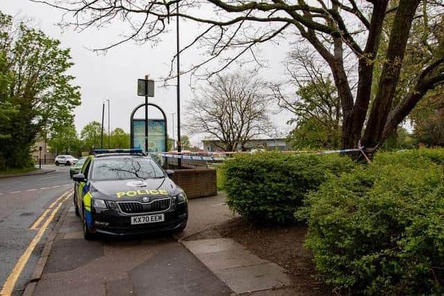 The underpass under Lower Mounts and areas around the courts were cordoned off following the stabbing on May 13, 2021.