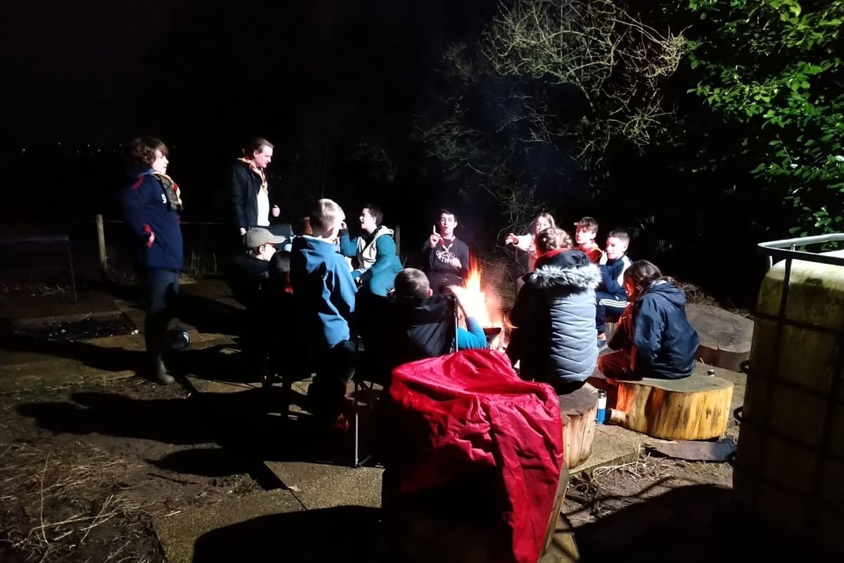 Scouts sleep out under the stars, raising more than £2,000 for homeless charity! 