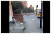 This was the police cordon following that machete fight on the Weedon Road / Spencer Bridge Road Junction on April 6 2025.. Photo: Dave Inwood.