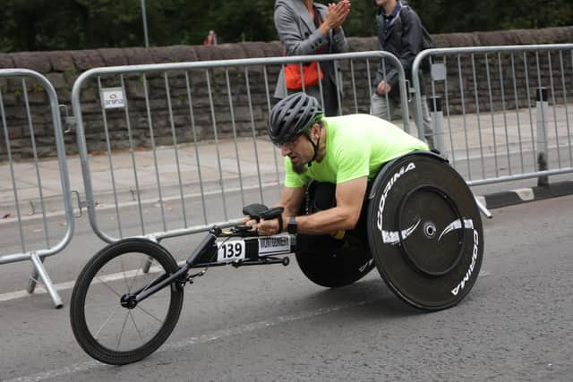 Steve hopes to raise enough money to buy an individually-fitted chair for racing.