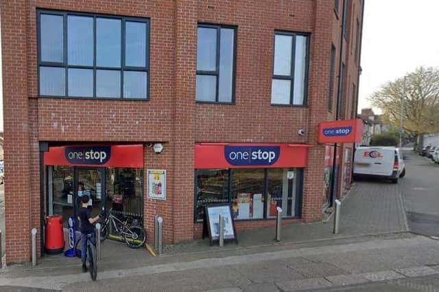 The thief targeted a One Stop in Kingsthorpe.