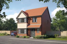 A CGI of the Scrivener house-type at Bellway’s Staverton Lodge development 