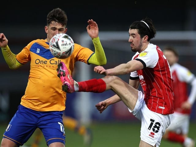 Mansfield Town have paid a record £150,000 for three players - Lee Angol from Peterborough in 2017, Andy Cook from Walsall in 2019 and Lee Peacock to Carlisle in 1997.