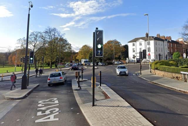 The crossroads where Victoria Promenade meets Bedford Road is one of Northampton's busiest town centre junctions