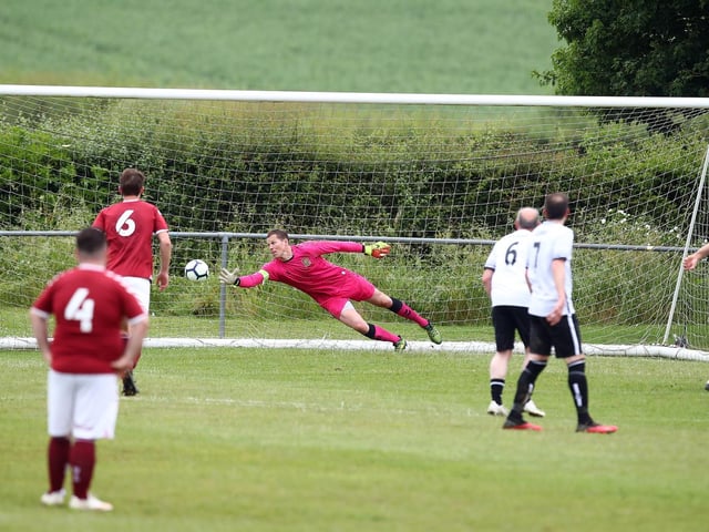 Harpole Legends played Cobblers Legends to mark the village club's milestone birthday