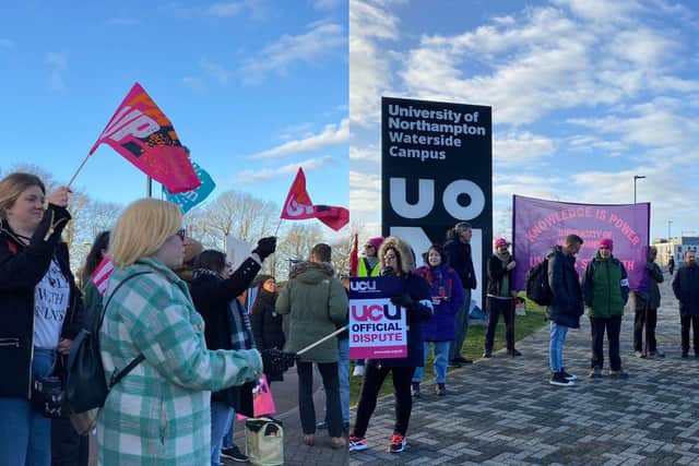 Teachers and university lecturers are striking today (Wednesday February 1).