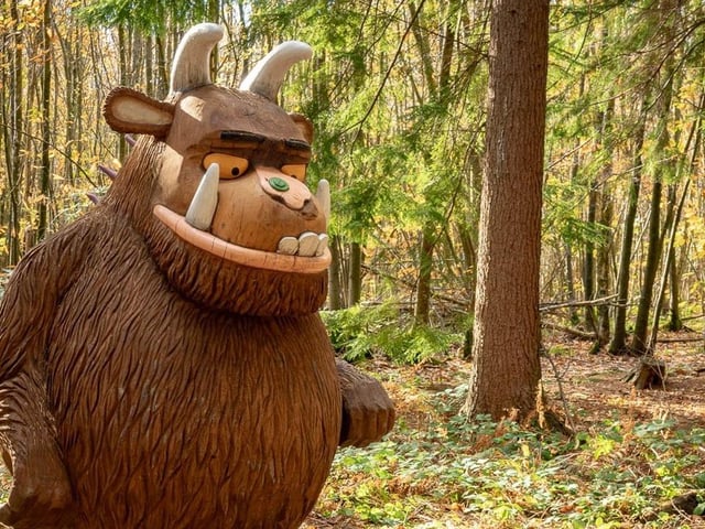 Salcey Forest is hosting an interactive Gruffalo trail.
From discovering giant Gruffalo sculptures, or having a go at a Gruffalo orienteering course, there is loads to do. 
Find out more on the Forestry England website.