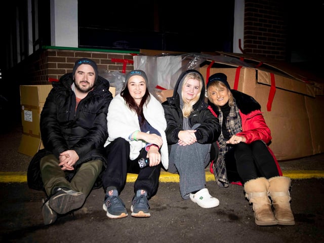 Around 40 people braved the streets on February 3 in aid of the homelessness charity.