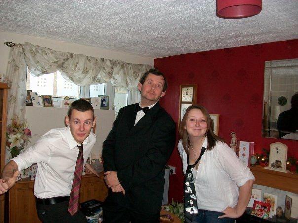 Brother James, dad Andrew, Emily