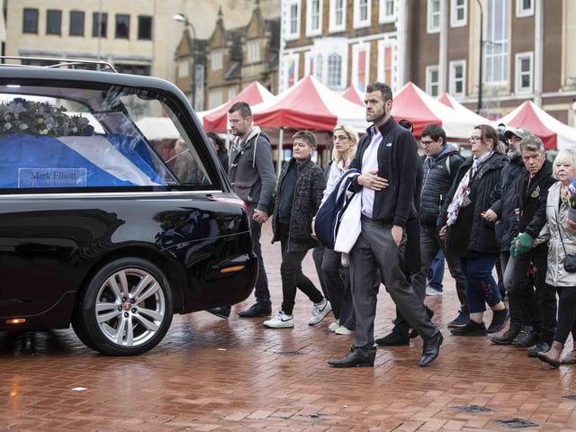 The memorial service for well-known Northampton homeless man George Murray was held on Sunday (November 6) in the Market Square