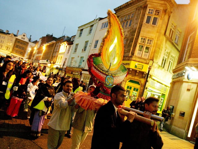 Divali celebrations in Northampton Town Centre