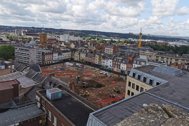 Here's what the Market Square looks like six months into its £10million redevelopment works