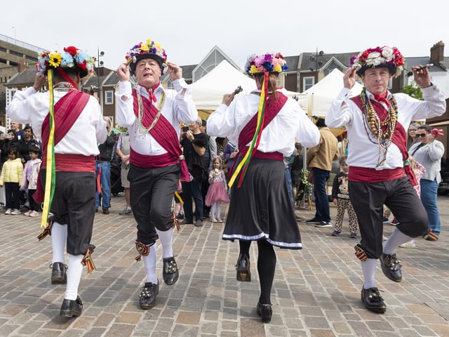 Northampton Town Council hosted a free St George's Day event on the Market Square on April 26, which included many family-friendly, fun activities.