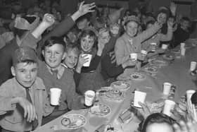 This photograph is captioned as "Raphael Tuck's party"