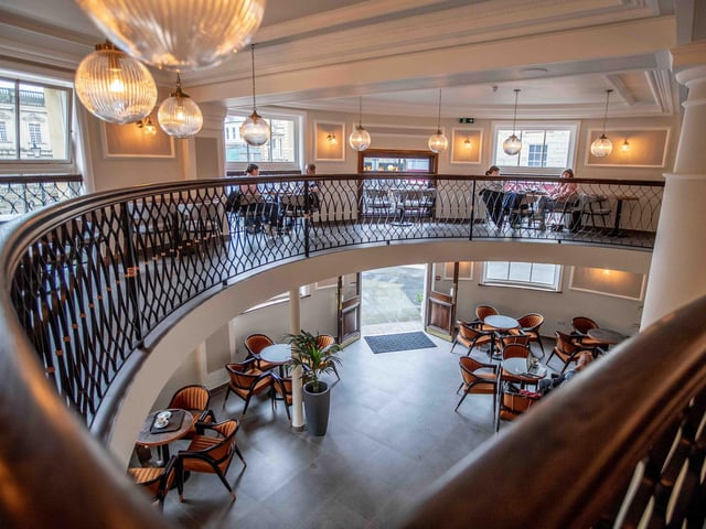 Inside new cafe which has opened at the former Nationwide building on the corner of Drapery and Mercer's Row