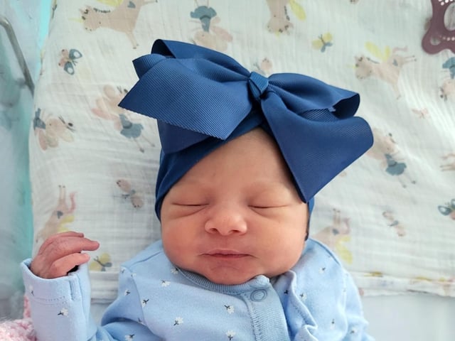 Sofia Zuri born at 4.16pm on July 26 at Northampton General Hospital, weighing 5lbd 6oz.