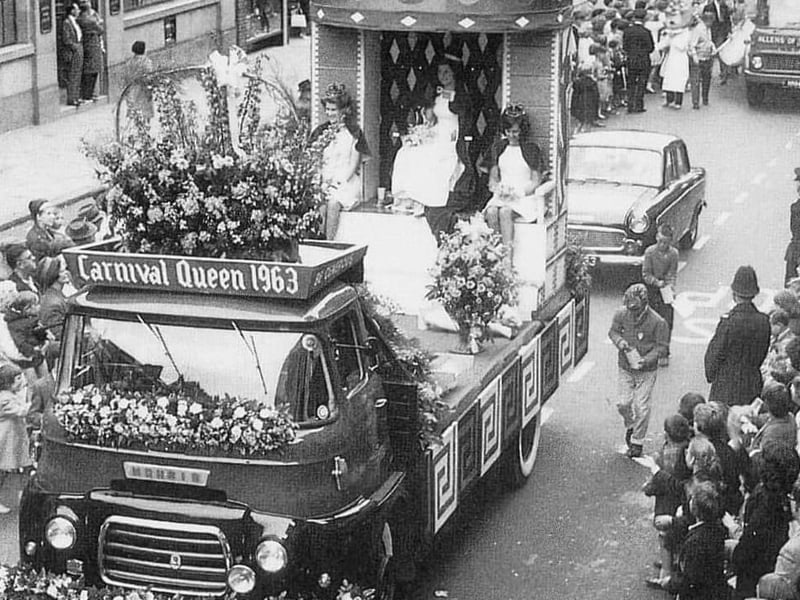 Carnival Queen 1963 through the Drapery.