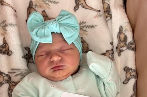 Avaleigh-Anne Susan born at Northampton General Hospital on April 6 at 11.47am, weighing six lbs, 11ozs.