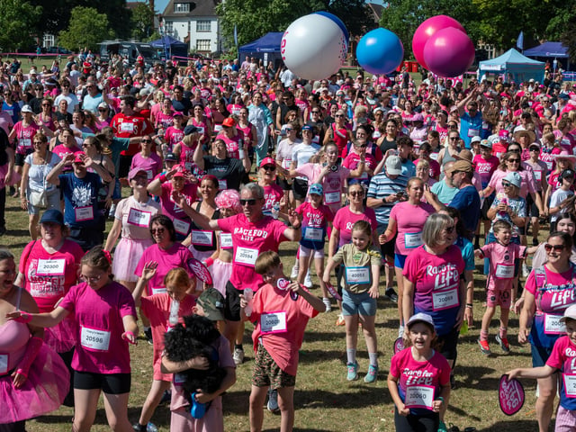 Runners taking part in the Race For Life at Abington Park in Northampton on Sunday, July, 12, 20026. Photo by David Jackson.