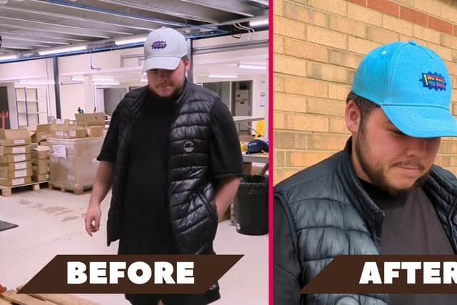 Colour changing hat properties - before and after