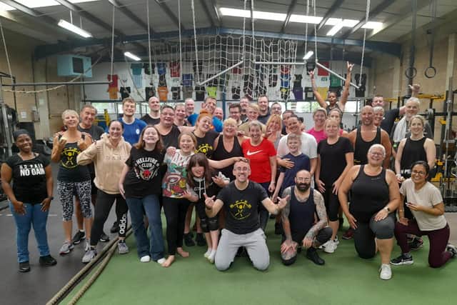 The attendees of one of Progressive Training Systems' fitness competitions last year, in aid of RSPCA Northampton.