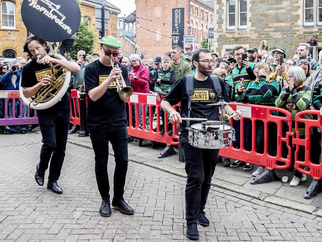 Saints players, coaches and staff celebrated with fans in Northampton town centre on Sunday (June 9) after winning the Gallagher Premiership title at Twickenham on Saturday (June 8).