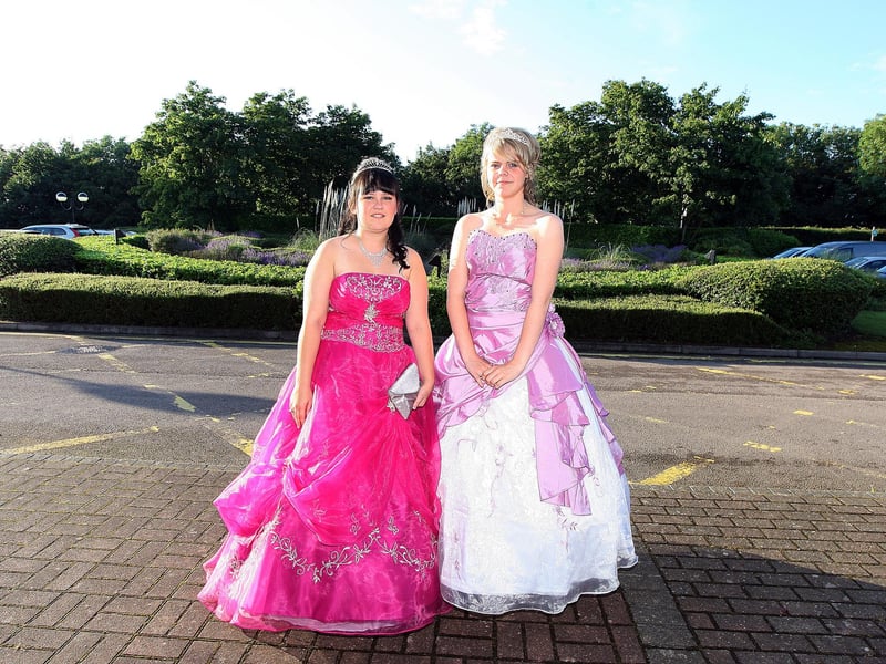 Weavers Year 11 school prom at The Hilton Hotel, Northampton, in 2012.