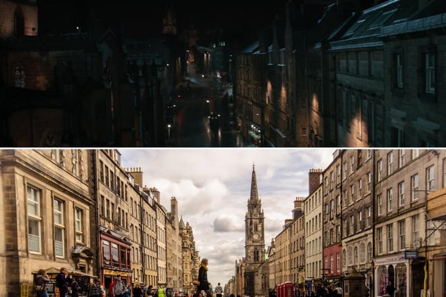 As Vision flies his opponent away, we get a brief glimpse of the Royal Mile above, thankfully deserted so that no Edinburgh residents got dragged into this superhero battle.
